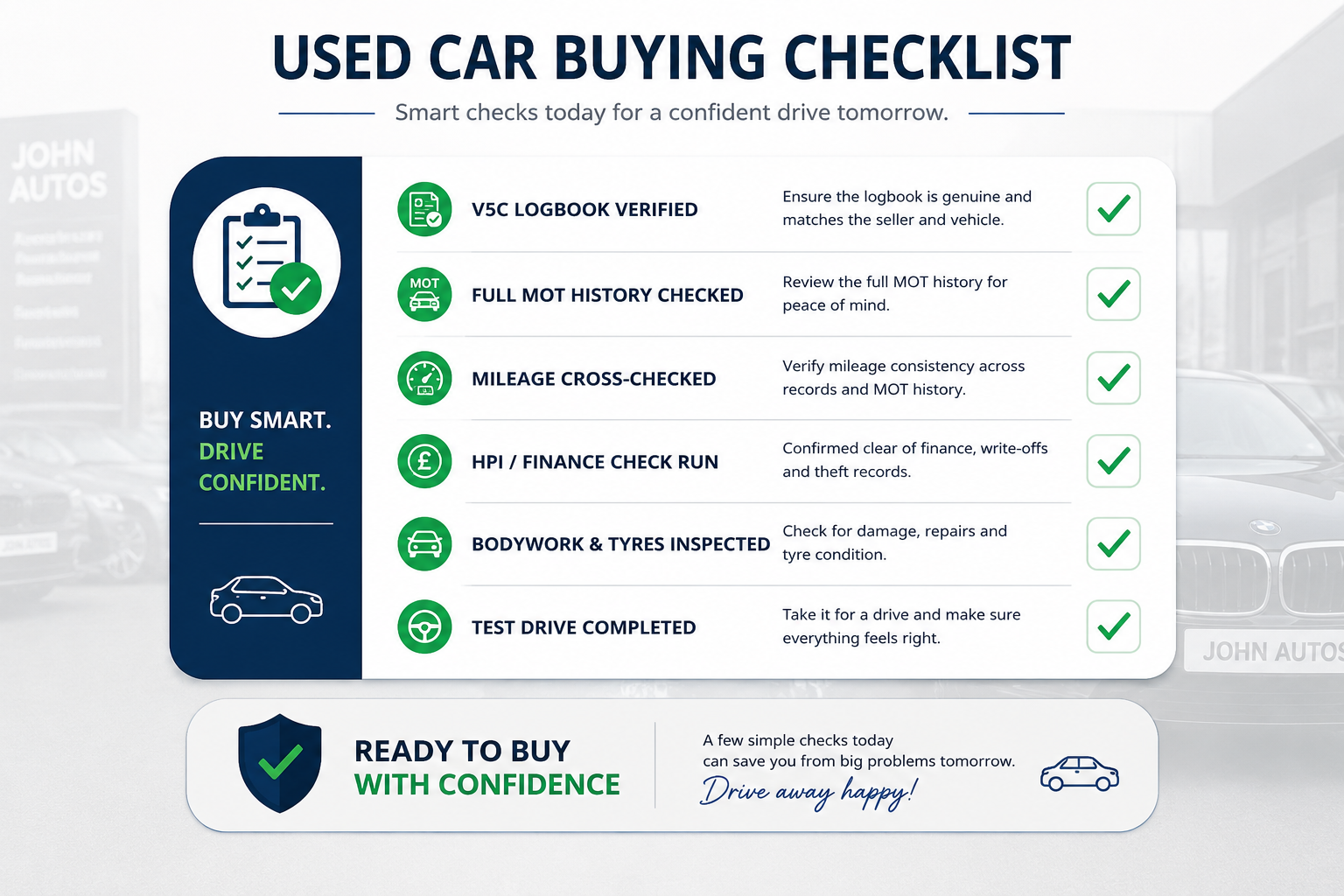 used car buying checklist