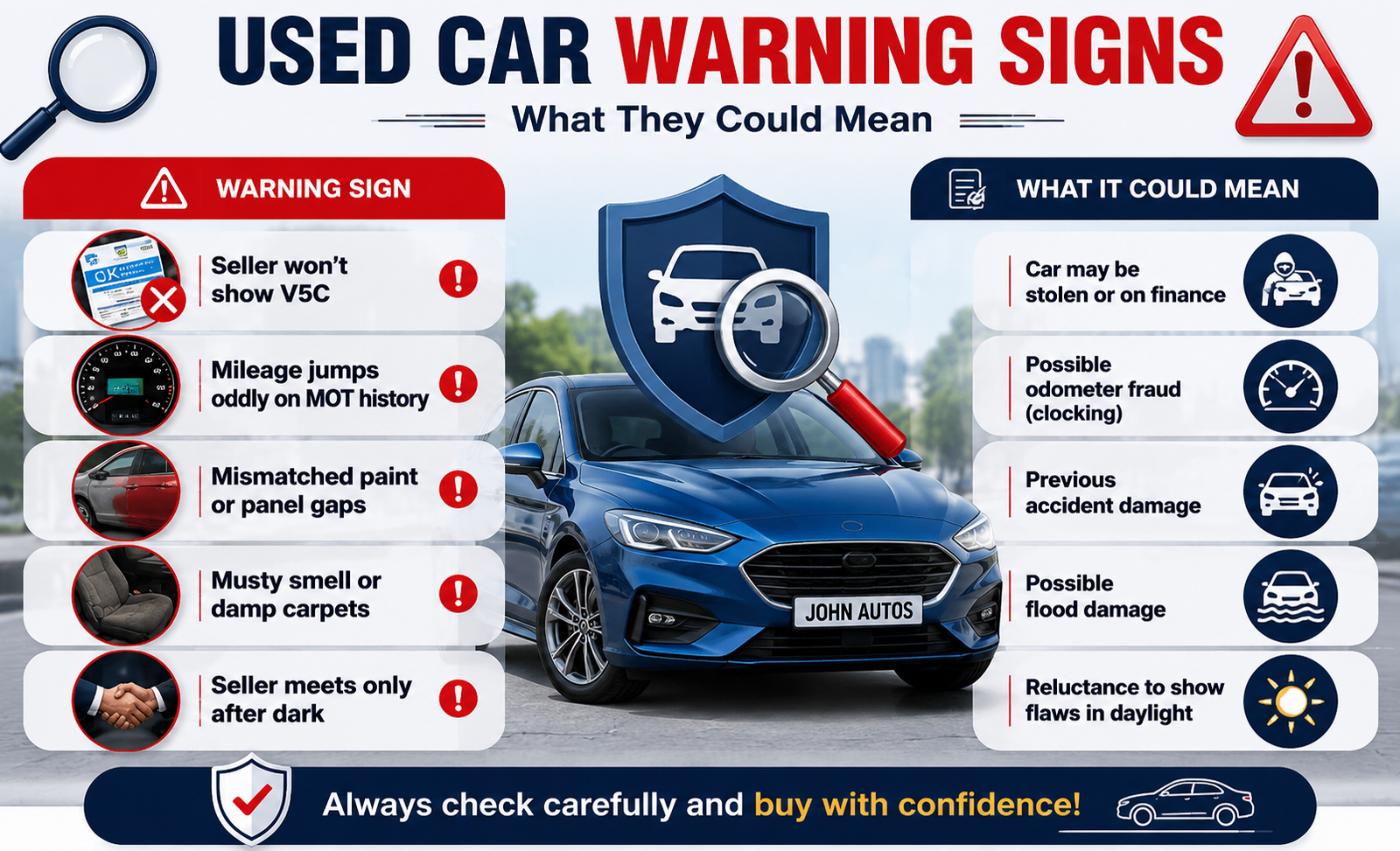 used car buying checklist